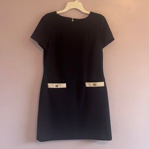 Tommy Hilfiger Size 12 Navy and Cream Dress